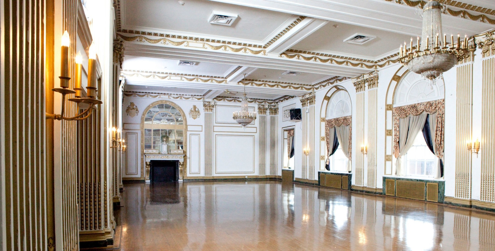 Image of The Grand Ballroom at the George Washington Hotel, a member of Historic Hotels of America since 2023, located in Washington, Pennsylvania
